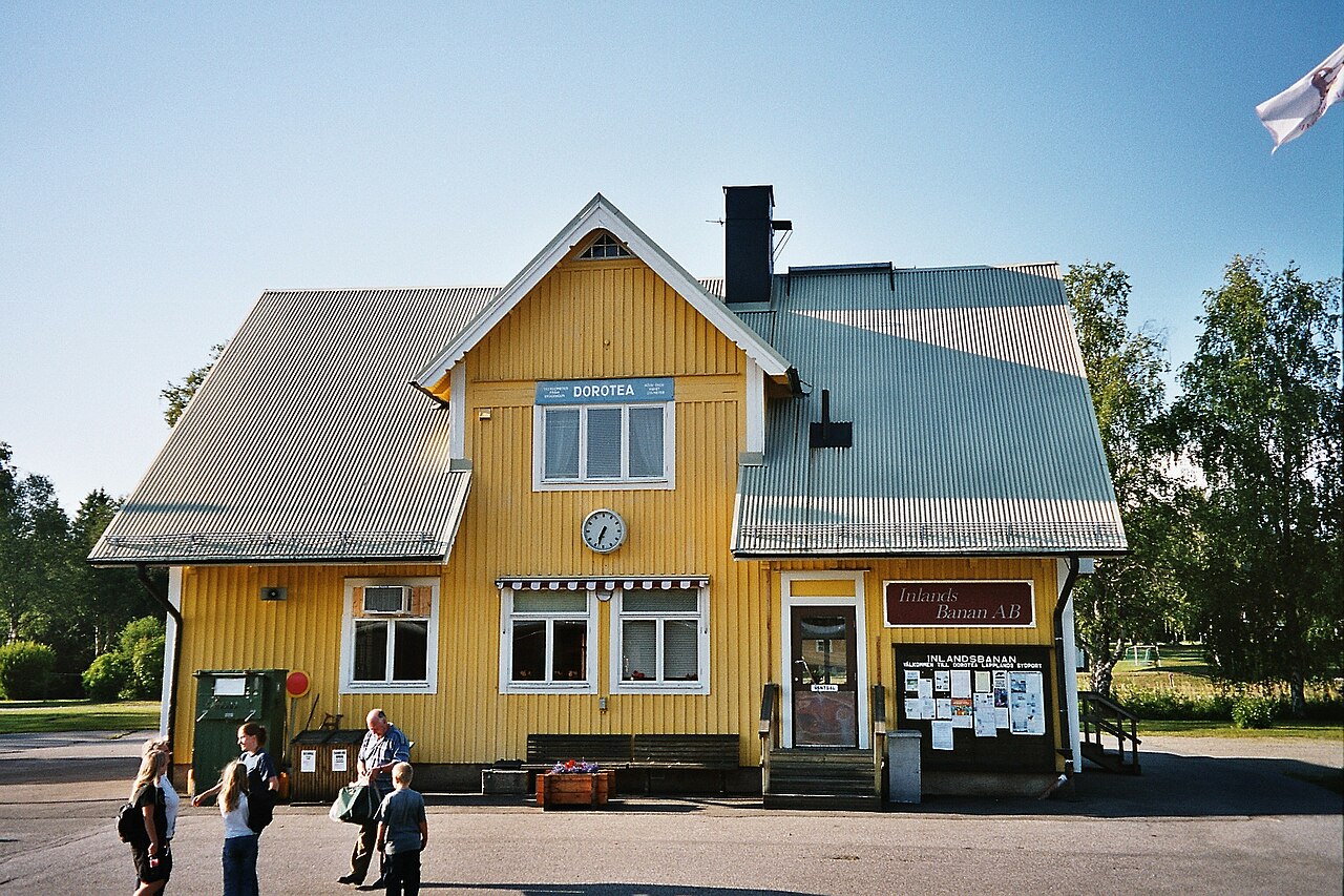 Arkivbild: Järnvägsstationen i Dorotea